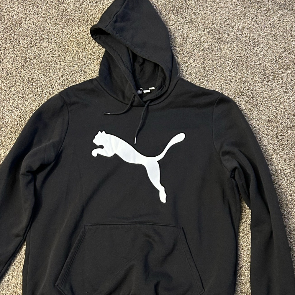 Puma Black hoodie with White Accents